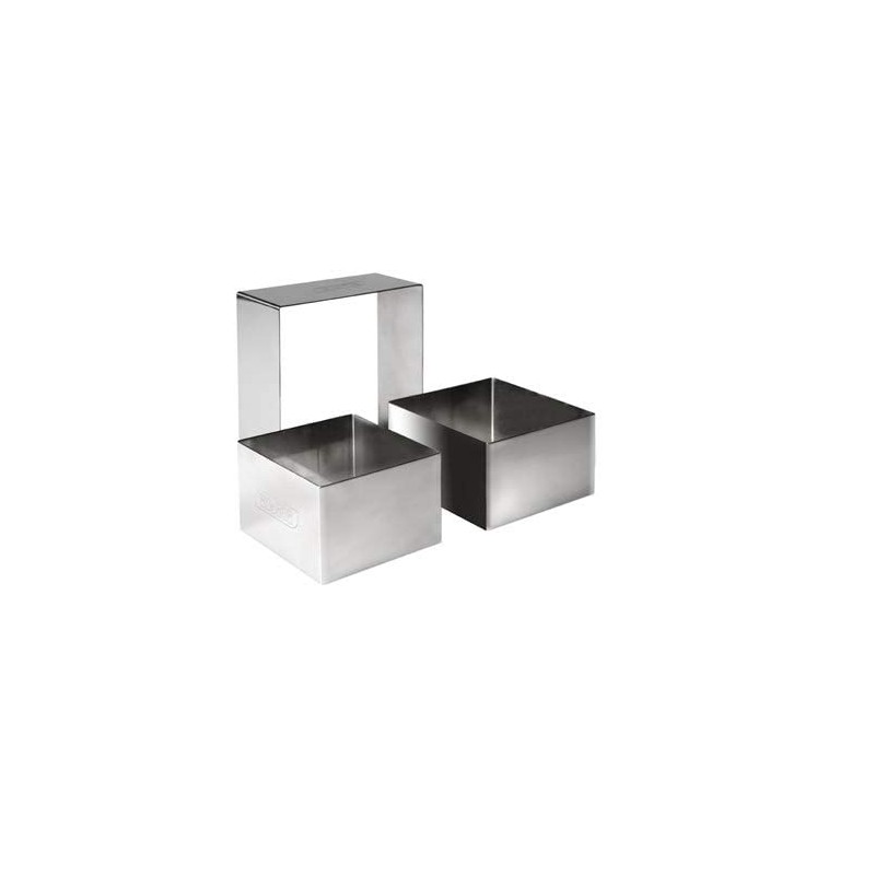 IBILI ARO CUADRADO INOX 6x6x4,50 CMS, Stainless Steel, Silber, 6