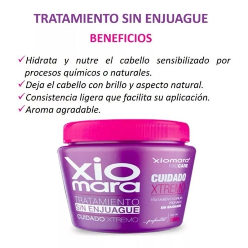 Xiomara Tratamiento Cabello Sin Enjuague Cuidado Xtremo 500g