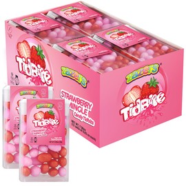 Fresh Strawberry Breath Savers Candy TidBites for on the go Refreshment - Berry Flavored Hard Candy Mouth Breath Fresherner Pack, Gluten Free, Kosher - 16 Units, 0.63oz