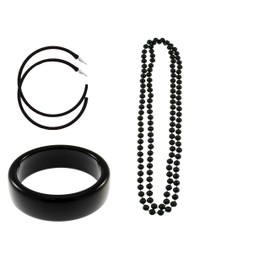 Zac's Alter Ego Plastic Jewellery Set for Fancy Dress 80s/Pop/Clubbers Hen Do