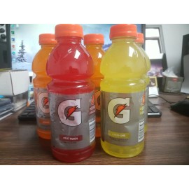 Gatorade (FIVE BTLS) GATORADE 20 oz SPORTS DRINKS VARIETY ORANGE,LEMON-L