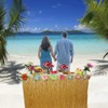 2 Sets Tropical Hawaiian Luau Grass Table Skirt - Decorate