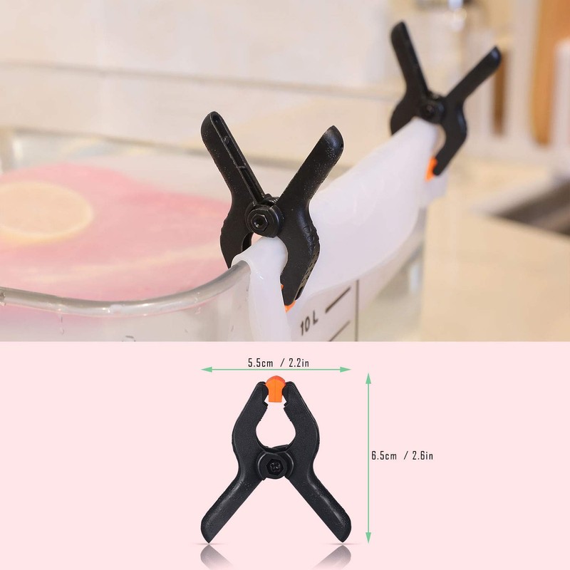 Blulu 8 Pack Sous Vide Cooking Clips for Immersion Circulator