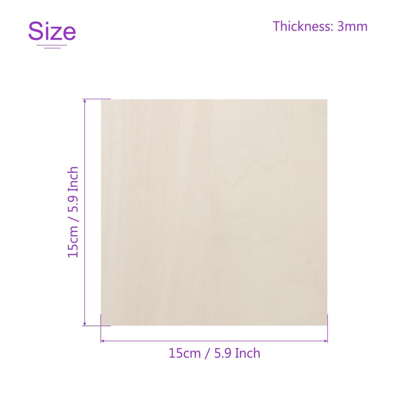 DMiotech 16 Pack 6 x 6 x 1/8 Inches 3mm