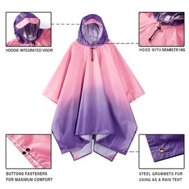 AIMLYXEE Fold Raincoat for Men & Women, Waterproof Emergency Rain Jacket, Ultra-Lightweight & Packable Raincoat for Outdoor