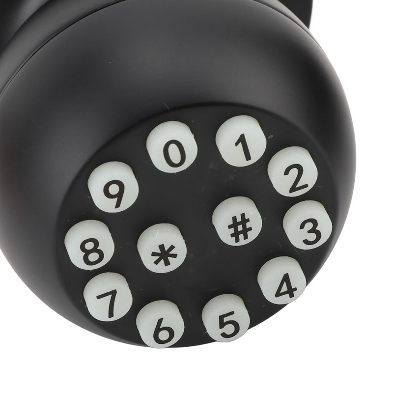 Keypad Door Knob with Lock and Key Round Ball Electronic