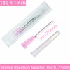 100Pcs 18Ga 1 Inch Sterile Disposable Injection Needle with Cap
