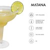 MATANA - 10 Multi-Use Plastic Margarita Cocktail Glasses, Clear Daiquiri
