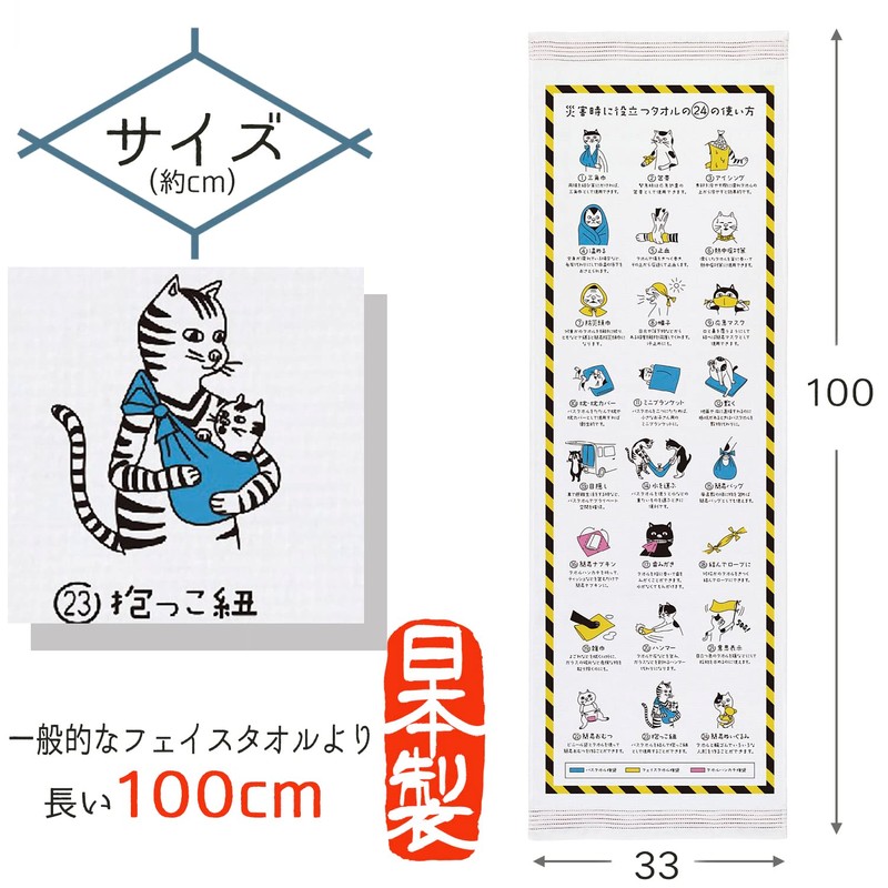 Kontex 58576-002 Face Towel, Fugoyomi, 2023, 24 Ways to Use