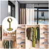 sourcing map 4 Pcs 0.98 Inch Curtain Rod Holder, Ceiling