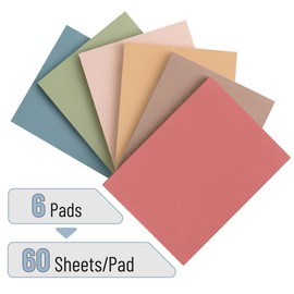 Mr. Pen- Sticky Notes, 1.5"x 2", 6 Pads, 60 Sheets/Pad, Vintage Colors, Small Sticky Notes, Mini Sticky Notes, Sticky Notes Small, Sticky Note Pads, Colored Sticky Notes, Bulk Sticky Notes