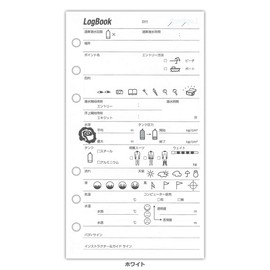 Spare Log Log Book Diving Log Refill 6 Hole Log Book Binder Lightweight Compact Scuba Diving BBC Buc (White)