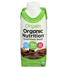 ORGAIN Organic Creamy Chocolate Fudge Drink, 11 FZ