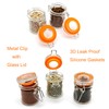 Homelike Style 1.7 oz Mini Glass Spice Bottles, 24 Pack