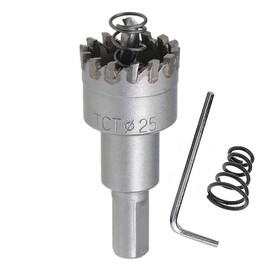 SagaSave 25 mm Carbide Hole Cutter, Heavy Duty Hole Saw for Metal, Stainless Steel, Cast Iron, Steel, Aluminium, etc