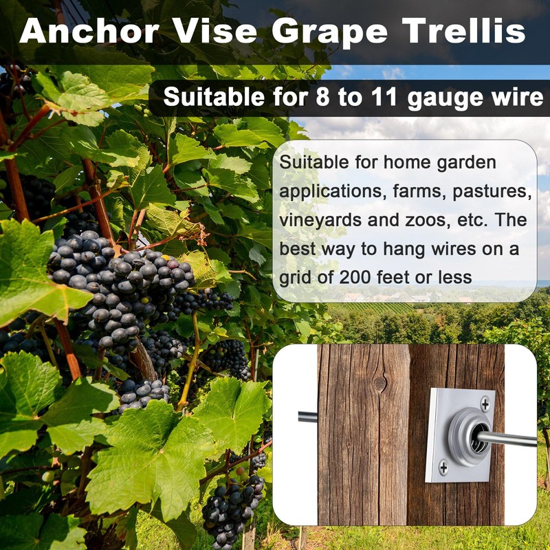 Chumia 5 Pcs Anchor Vise 9 Gauge Wire for Tightening
