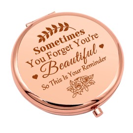 Inspirational Gifts for Girls Compact Makeup Mirror Gifts for Women Encouragement Gifts for Daughter Sister Friend Motivational Gifts Folding Makeup Mirror for Niece Aunt Christmas Birthday Gifts