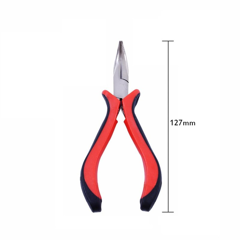 1pcs Hair Pliers Bend Tip Pliers Hair Extension Pliers