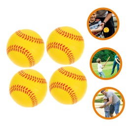 BESPORTBLE 4pcs Baseball Return Training Ball Pu Sponge Practice Baseballs for Hitting Softball Toys for Boys and Girls