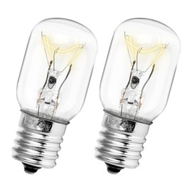 Belleone Microwave Light Bulb - Fits GE, Whirlpool & More - 125V 40W, E17 Base, 2 Pack