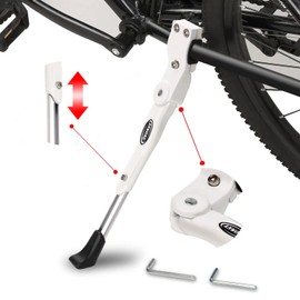 ANWONE Cube Fahrradständer Mountainbike Hinterbauständer,Universal Höhenverstellbarer Bike Stand,Seitenständer Fahrrad für 22-28 Zoll MTB Ständer Fully,Weiß
