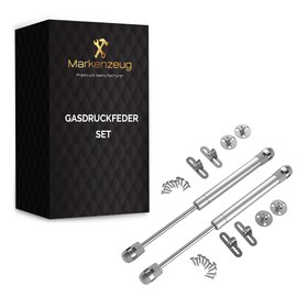 MARKENZEUG© 2 x Premium Gas Spring Gas Spring for Flaps Gas Spring Support for Cabinets Flap Fitting Set of 2