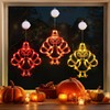 [Timer] 3 PCS Thanksgiving Turkey Fall Decorations Window Lights, Battery