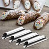 10 Pcs 5 inch Cannoli Tubes Molds, Large Stainless Steel