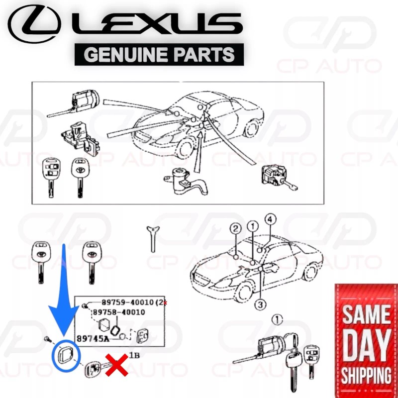 Lexus 98 - 07 LEXUS LX470 TRANSMITTER HOUSING WIRELESS DOOR