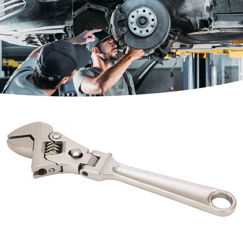 Adjustable Wrench Multi Functional Folding Rocker Ratchet Quick Machine Repair