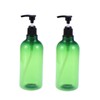 Baluue 2pcs Refillable Shampoo Dispenser Bottles Pump Containers for Essential