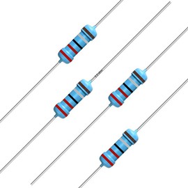 California JOS 100pcs 2.2 ohm Resistor 1/2w (0.5Watt) ±1% Tolerance Metal Film Fixed Resistor, Multiple Values of Resistance Optional(2.2 ohm, 2.2 R, 2.2 Ω)