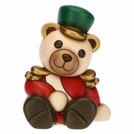 THUN - Christmas 2022 - Ceramic Nutcracker Teddy Decorated by Hand - Christmas Gift Idea 2022-12.5 x 10.5 x 16 cm H