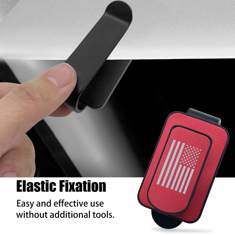 Sunglass Holder for Car Visor, Multi-Function Ticket Card Clip Upgrade