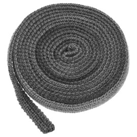 M METERXITY Wood Stove Gasket, 3/5" x 118.1" Wide Fiberglass Seal Rope Gasket Rope Replacement for Fireplace Door/Wood Stoves, 662-1022 Degrees Fahrenheit Heat Resistance [Black]
