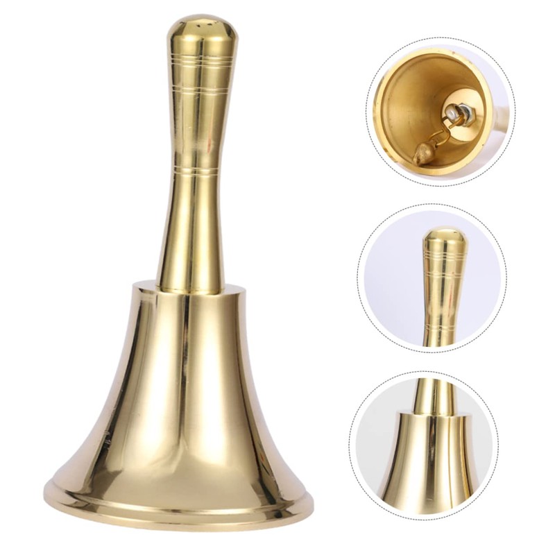 Operitacx Christmas Party Handbell Extra Loud Table Bell for Restaurants