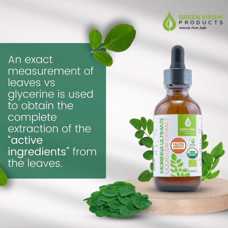Green Virgin Moringa Ultimate Liquid Leaf Extract - 2 Fl