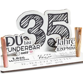 35 Geburtstag - 35 Jahre 3D-Holzkarte | Geldgeschenke, 35 Geburtstag Frauen, 35 Geburtstag Männer, 35 Geburtstag, 35. Geburtstag Frauen, 35 Geburtstag Deko, 35. Geburtstag Männer