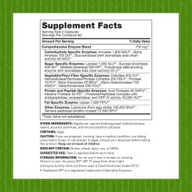 Amy Myers MD Digestive Enzymes, 19 Enzymes for Gut Health 120 Capsules