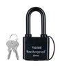 FIGODE® Outdoor Waterproof Padlocks, Covered Heavy Duty Laminated Steel Locks,
