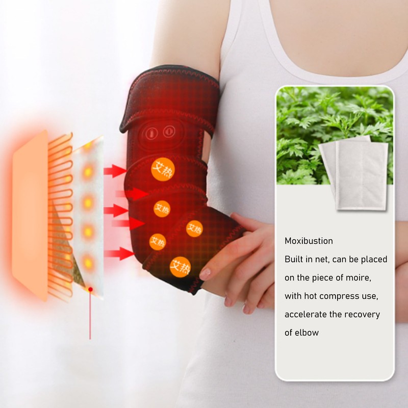 Elbow Heating Wrap with 3 Level Temperature Setting Vibration Massage