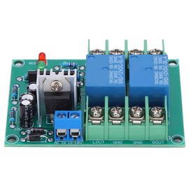 Dual Channel Speaker Protection Board Power Amplifier Board Switch-on Delay 10A AC12-18V