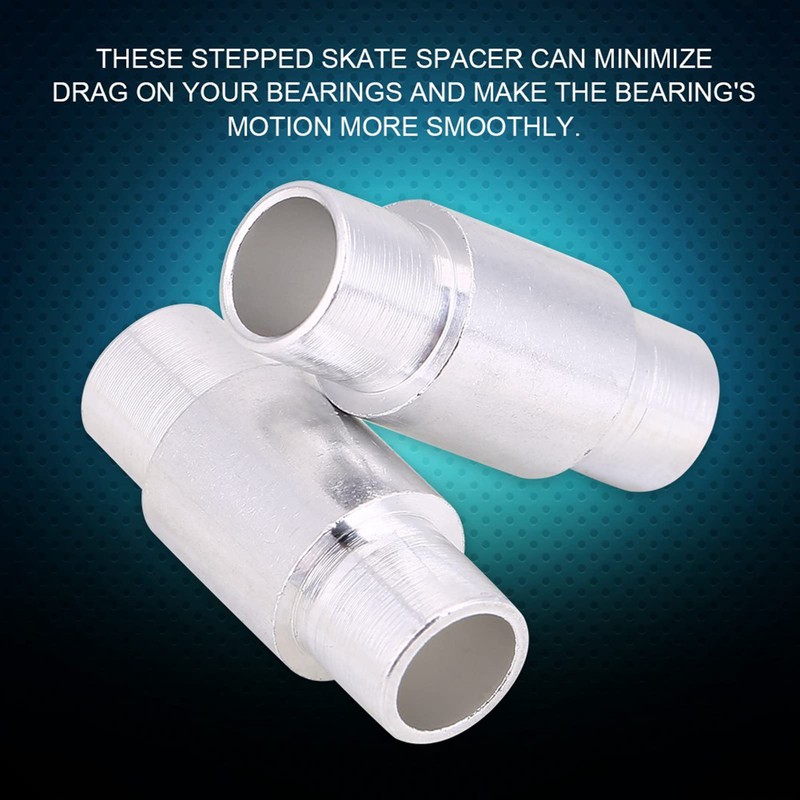 Yechiry Aluminum Alloy Skate Wheel Bearing Spacers, 10 Pieces Replacement