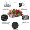 4 Pack 24 Inch Window Boxes Planter for Outdoor Plants