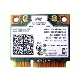 Intel Wireless-n 7260 7260hmw Bn Half Mini Pci-e Bluetooth Bt Wireless WiFi Card 802.11 B G N 717384 710661 001 for HP Laptop