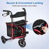 WALK MATE 3 Wheel Rollator Walker with Seat for Slim