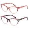 YTDBNS Cat Eye Reading Glasses for Women, Eyeglasses, Blue Light
