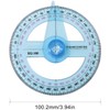 LUORNG 2PCS Full Circle Protractor Angle Ruler with Rotating Indicator
