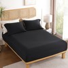 Black King Sheet Set 4 Piece, Soft Breathable Cooling Microfiber