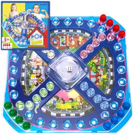 Dedimi Pop n Dash Race Board Game for kids - Racing and Chasing to Base Game - Pop n Dash Family Fun Games Trivial Pursuit